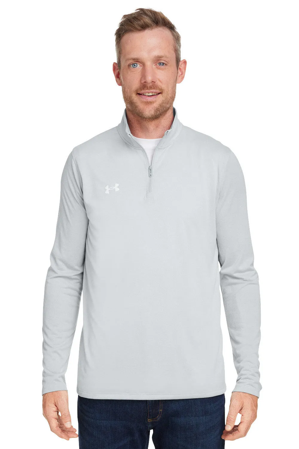 Under Armour Herren Team Tech Feuchtigkeitstransportierendes 1/4-Zip Sweatshirt - Mod Grau