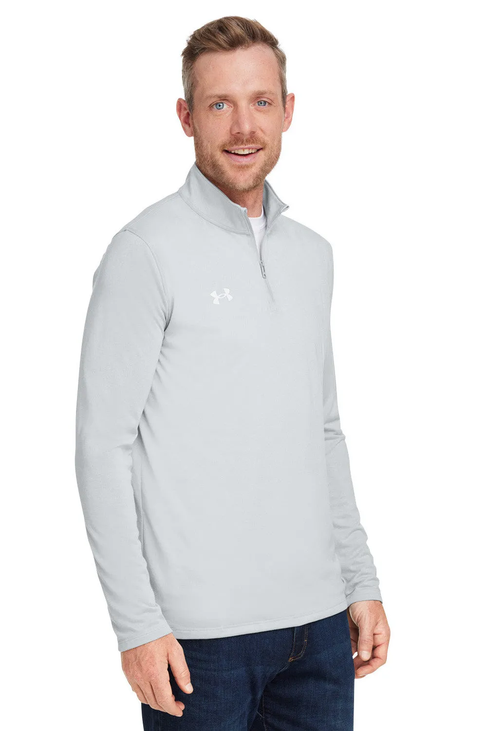 Under Armour Herren Team Tech Feuchtigkeitstransportierendes 1/4-Zip Sweatshirt - Mod Grau