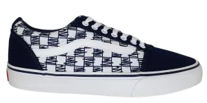 VANS HERRENSCHUHE WARD LOW IN NAVY MIT SCRIBBLE-DESIGN