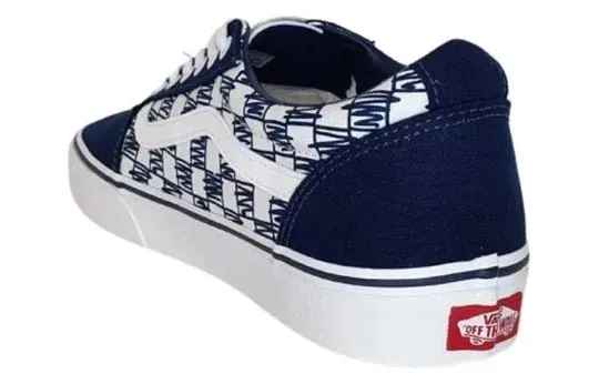 VANS HERRENSCHUHE WARD LOW IN NAVY MIT SCRIBBLE-DESIGN