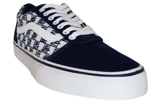 VANS HERRENSCHUHE WARD LOW IN NAVY MIT SCRIBBLE-DESIGN