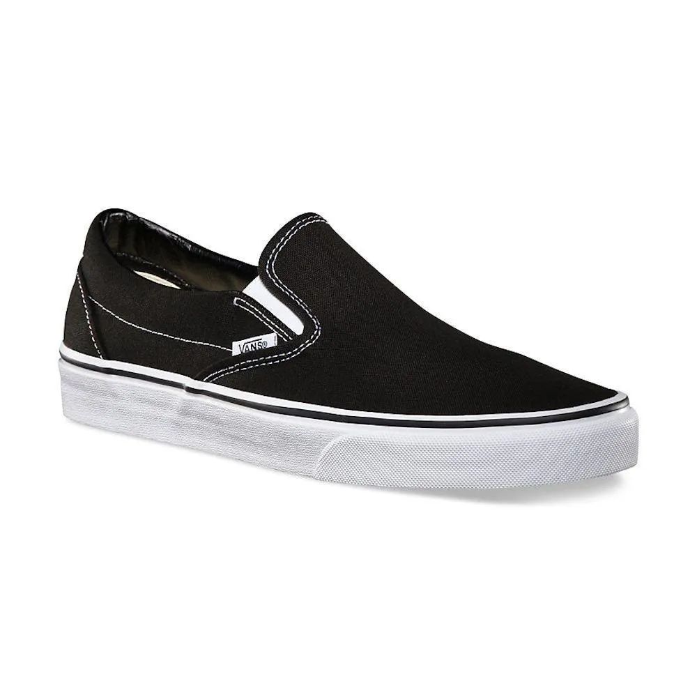 Vans Unisex Classic Slip-On Schwarz Leinwand