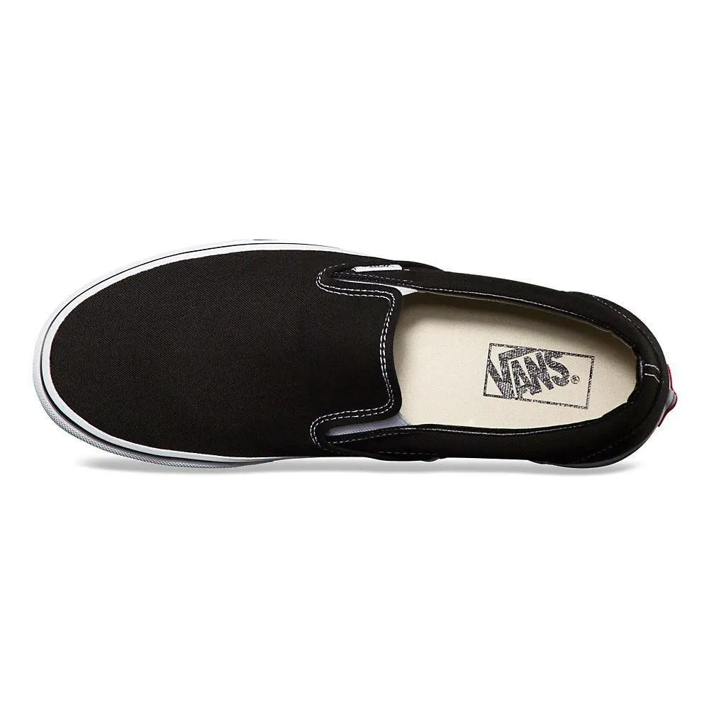 Vans Unisex Classic Slip-On Schwarz Leinwand