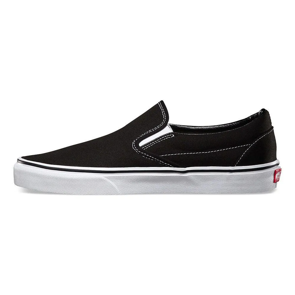 Vans Unisex Classic Slip-On Schwarz Leinwand