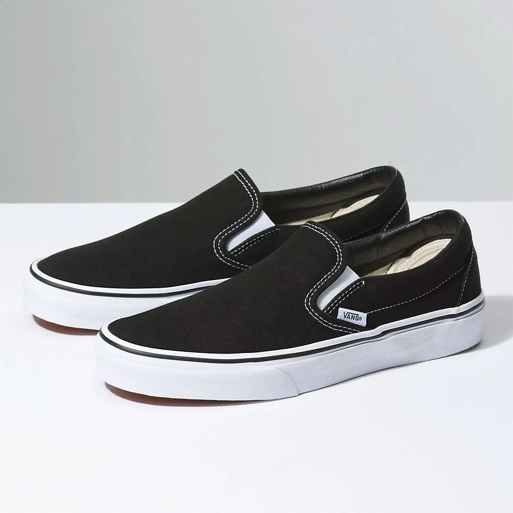 Vans Unisex Classic Slip-On Schwarz Leinwand
