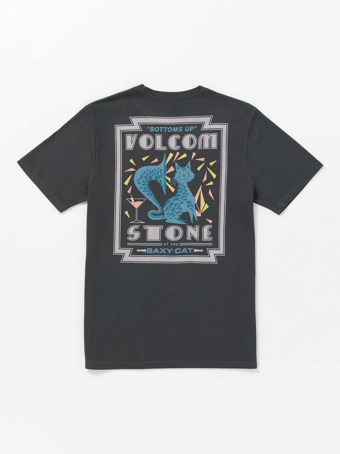 Volcom Saxy Cat T-Shirt-Stealth