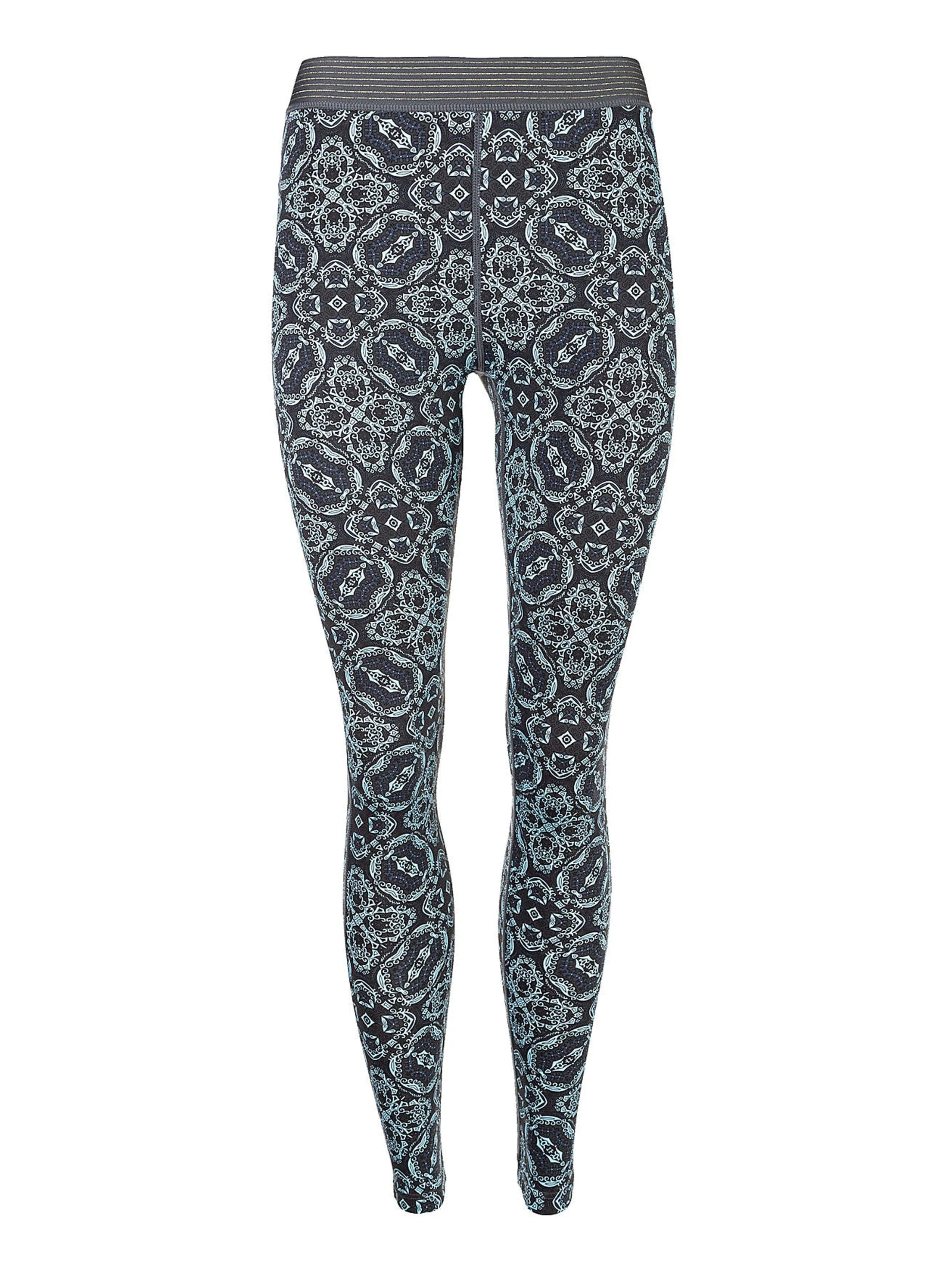 Damen Ganzkörperbedruckte Slim Leggings, Dunkelgrau