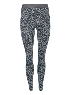Damen Ganzkörperbedruckte Slim Leggings, Dunkelgrau