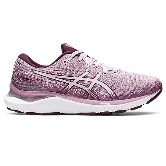Asics GEL-CUMULUS 24 Damen in Zartrosa/Tiefes Pflaumen