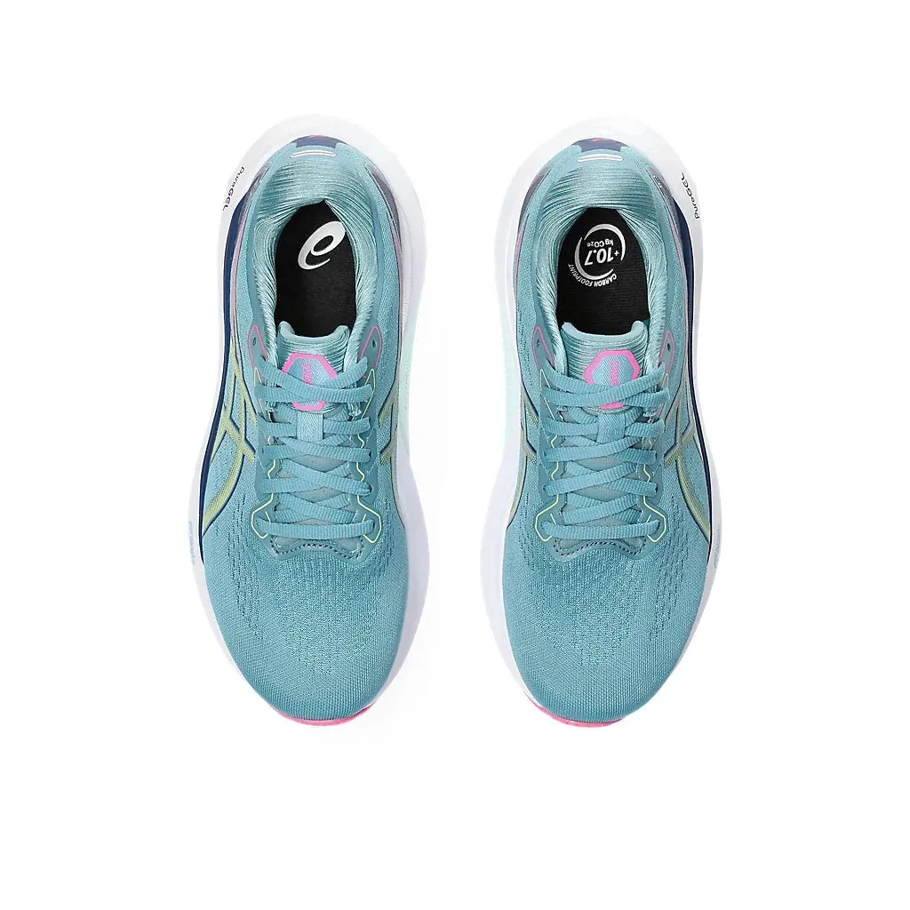 Asics Gel-Kayano 30 Damen in Grau Blau / Limetten Grün
