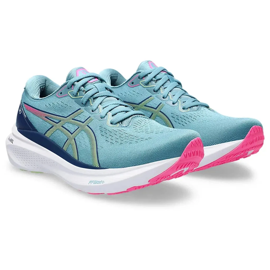 Asics Gel-Kayano 30 Damen in Grau Blau / Limetten Grün