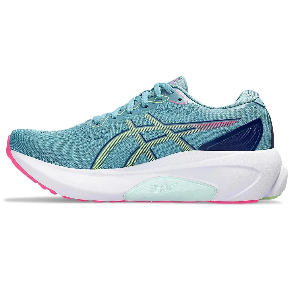 Asics Gel-Kayano 30 Damen in Grau Blau / Limetten Grün