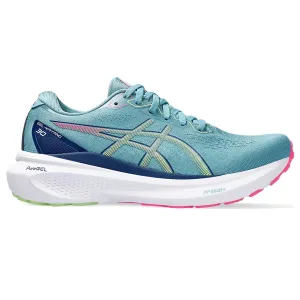 Asics Gel-Kayano 30 Damen in Grau Blau / Limetten Grün