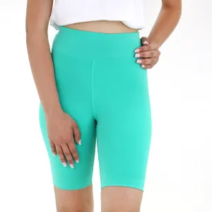 Damen-Sporthose mit hoher Taille, Grün