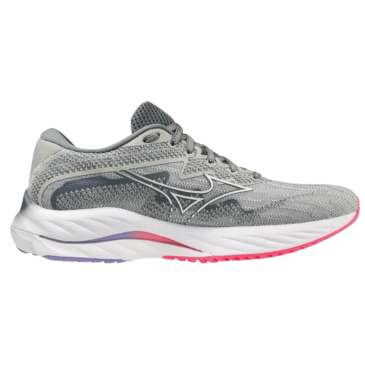 Mizuno Wave Rider 27 für Damen in Perlmutt-Blau-Weiß