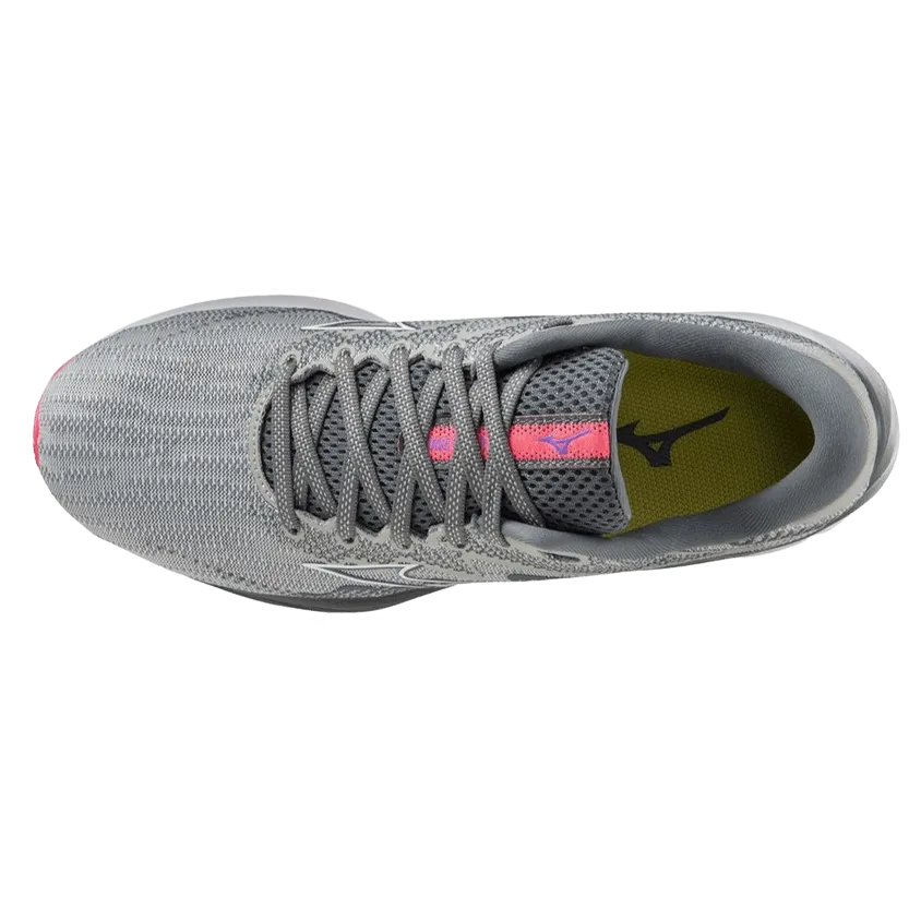 Mizuno Wave Rider 27 für Damen in Perlmutt-Blau-Weiß