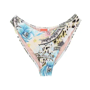 Damen-Bikiniunterteil mit Druck, Mehrfarbig