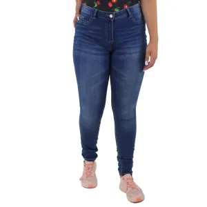 Damen Jeans Regular Fit, Dunkelblau