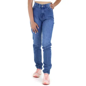 Damen Jeans mit Rissen im Rücken, Regular Fit, Blau