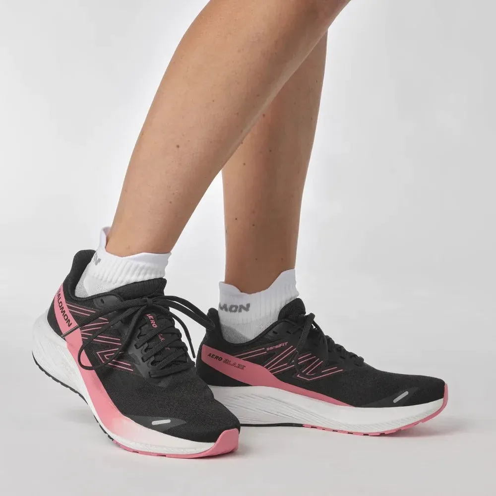 Damensalomon AERO Blaze Schwarz / Weiß / Teerose