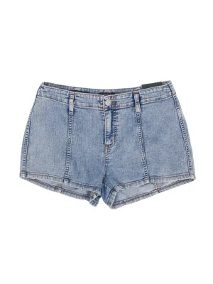 Damen-Washed-Denim-Shorts, Hellblau
