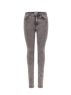 Damen-Jeans mit Washeffekt, Grau