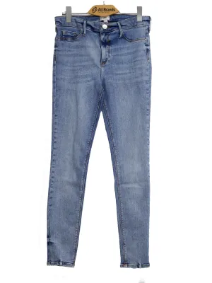 Damen-Jeans mit Washeffekt, Hellblau