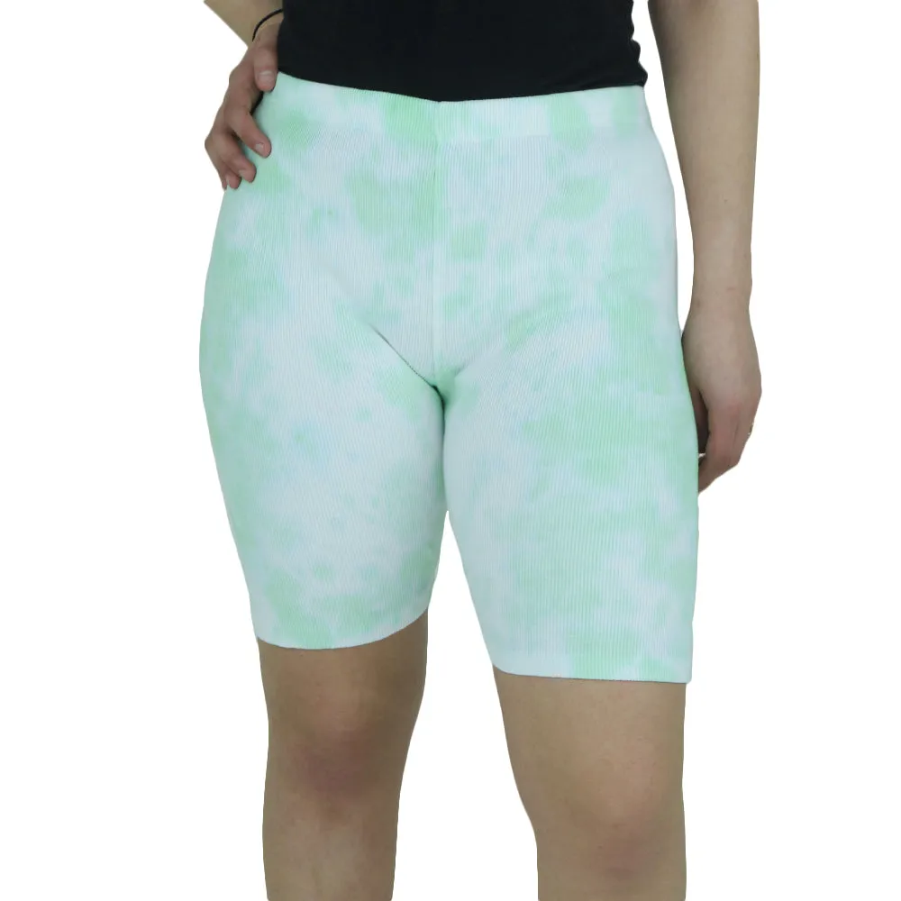 Damen Sportshorts gewaschen, Pistazie
